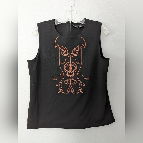 111 State tank top blouse. Women's tank top. Women's size XL. Black. - Picture 1 of 4